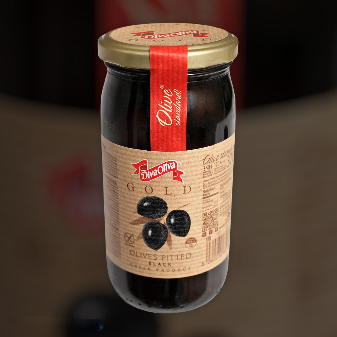 Доставка оливок Diva Oliva черных без косточки ночью по Киеву