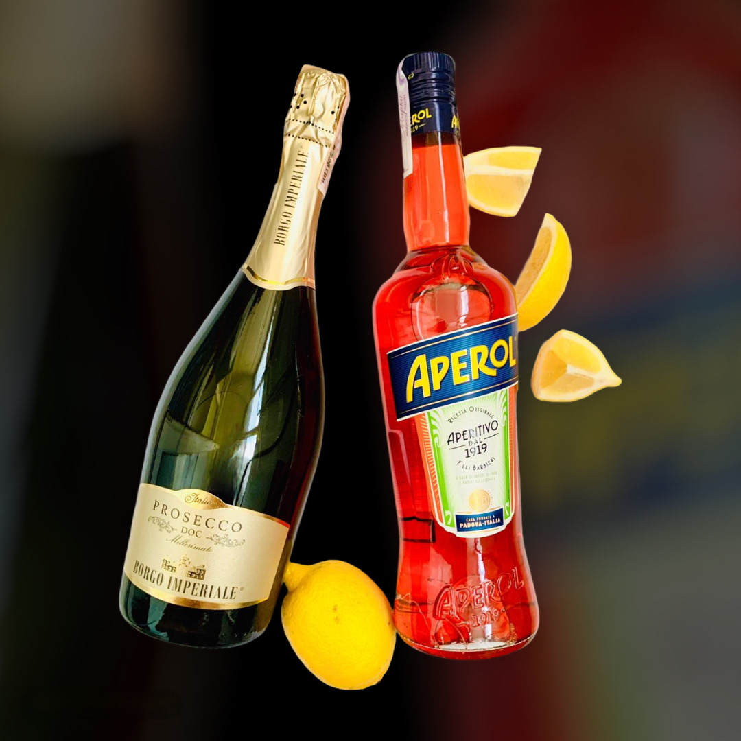 Доставка вина и ликера Aperol + Prosecco круглосуточно по Киеву