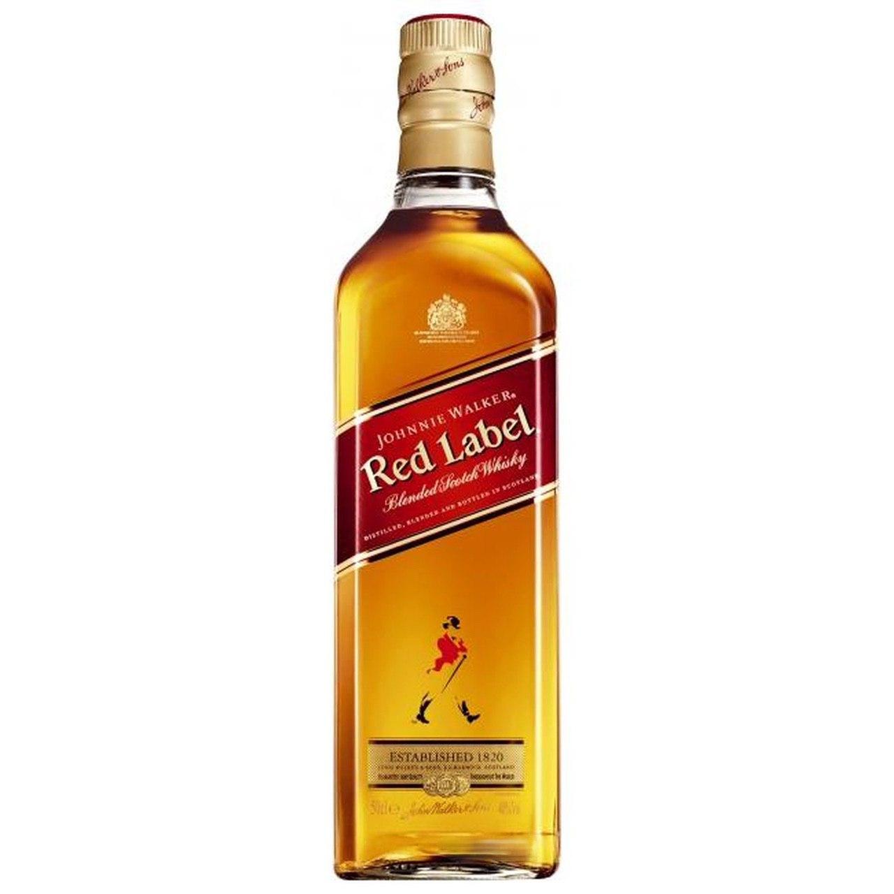 Виски Johnnie Walker Red label заказать с доставкой ночью в Киеве