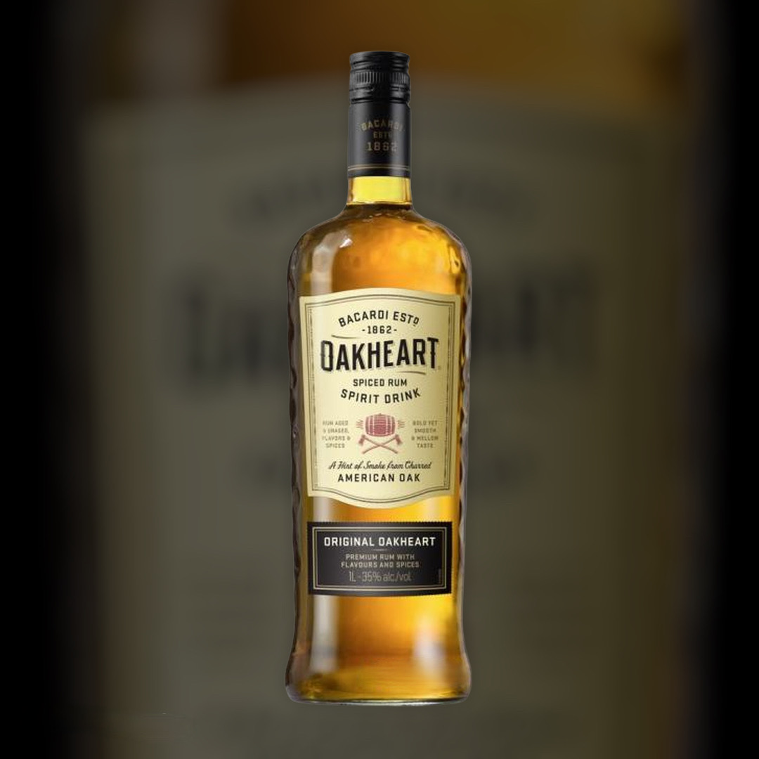 Ром Bacardi Oakheart Original 12 месяцев выдержки 35% 1 л